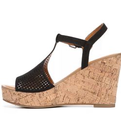 Franco Sarto Clinton 2 open toe wedges heels shoes