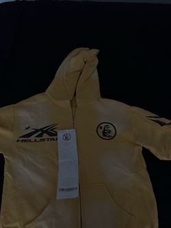 Black & Yellow Hellstar Hoodie Size medium