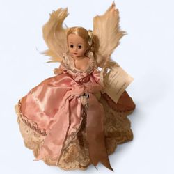 MAD Guardian Angel of Love Misty Rose Ivory Satin Dress, Pink Ribbons, Wrist Tag