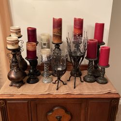 Candle Holders With The Candles