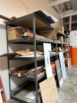 Warehouse shelves