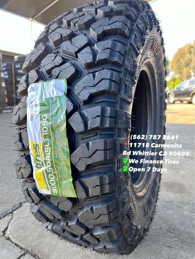 TBB Mud Terrain 31x10.50r15 New Set of Tires Installed and Balanced Set de Llantas Nuevas Instaladas y Balanceadas