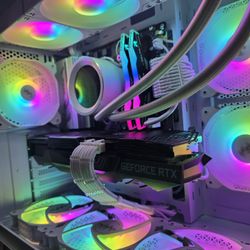 4k White Gaming Computer High End RTX 3080 Ryzen 7700x 16gb ram 6000mhz 1TB Ssd