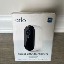 NEW - Arlo Essential 2K Outdoor Security Camera