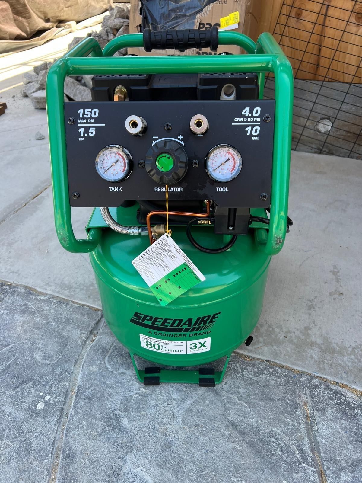New Speedaire Air Compressor 10 Gallons