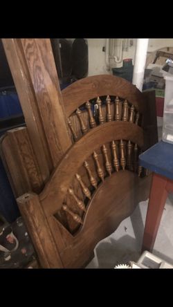 Twin bed no mattress or box spring