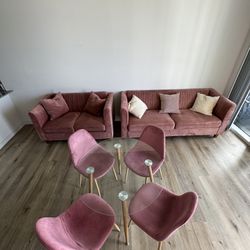 Couch, Chairs, Table