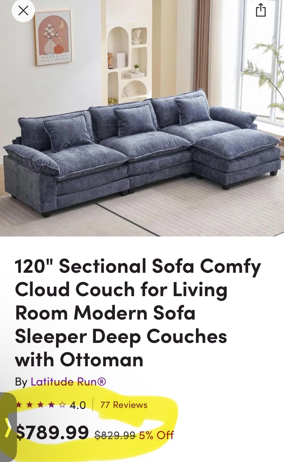 $400 OBO- Brand New Full Living Room Set