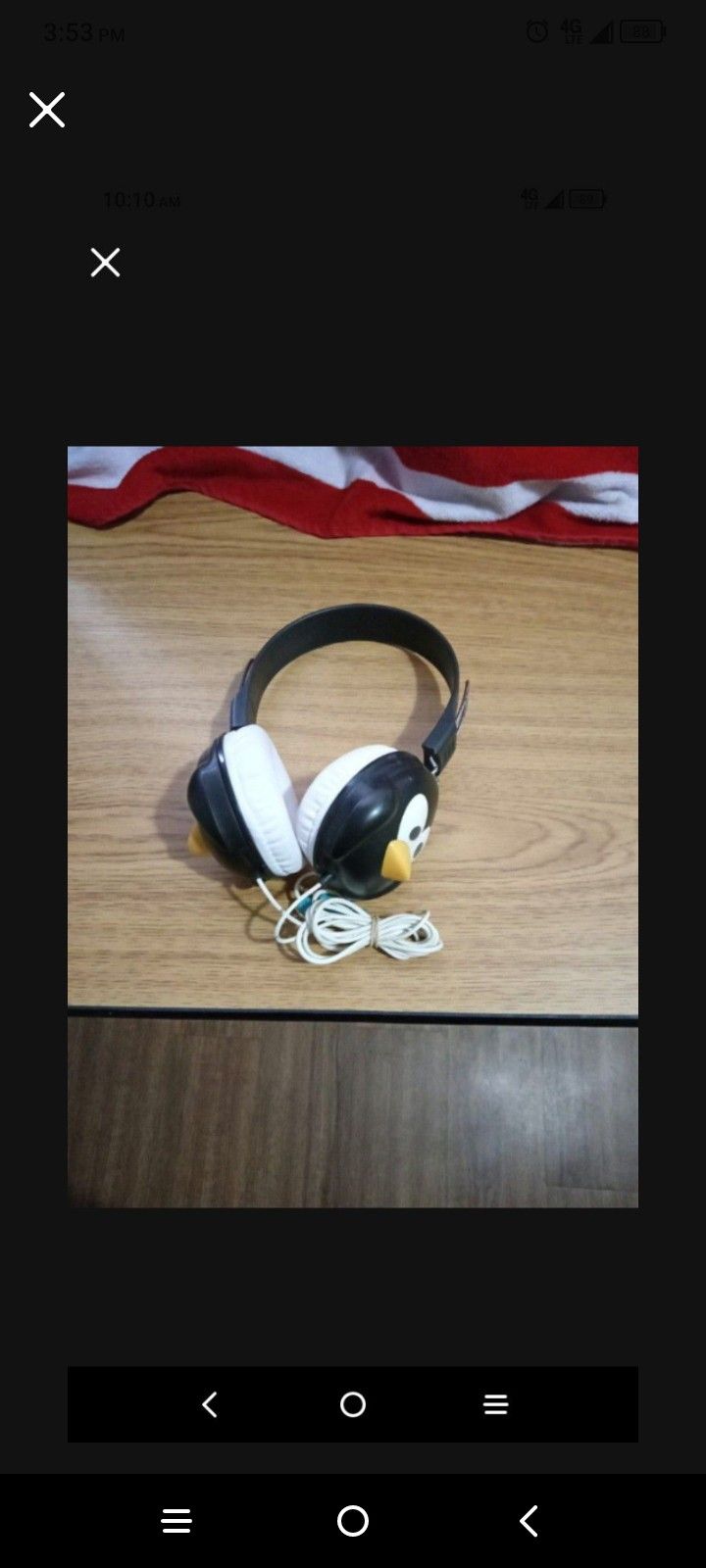 Griffin  Kazoo  Penguin Over the Ear Headphones for Kids