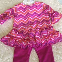 Infant dress and leggings set