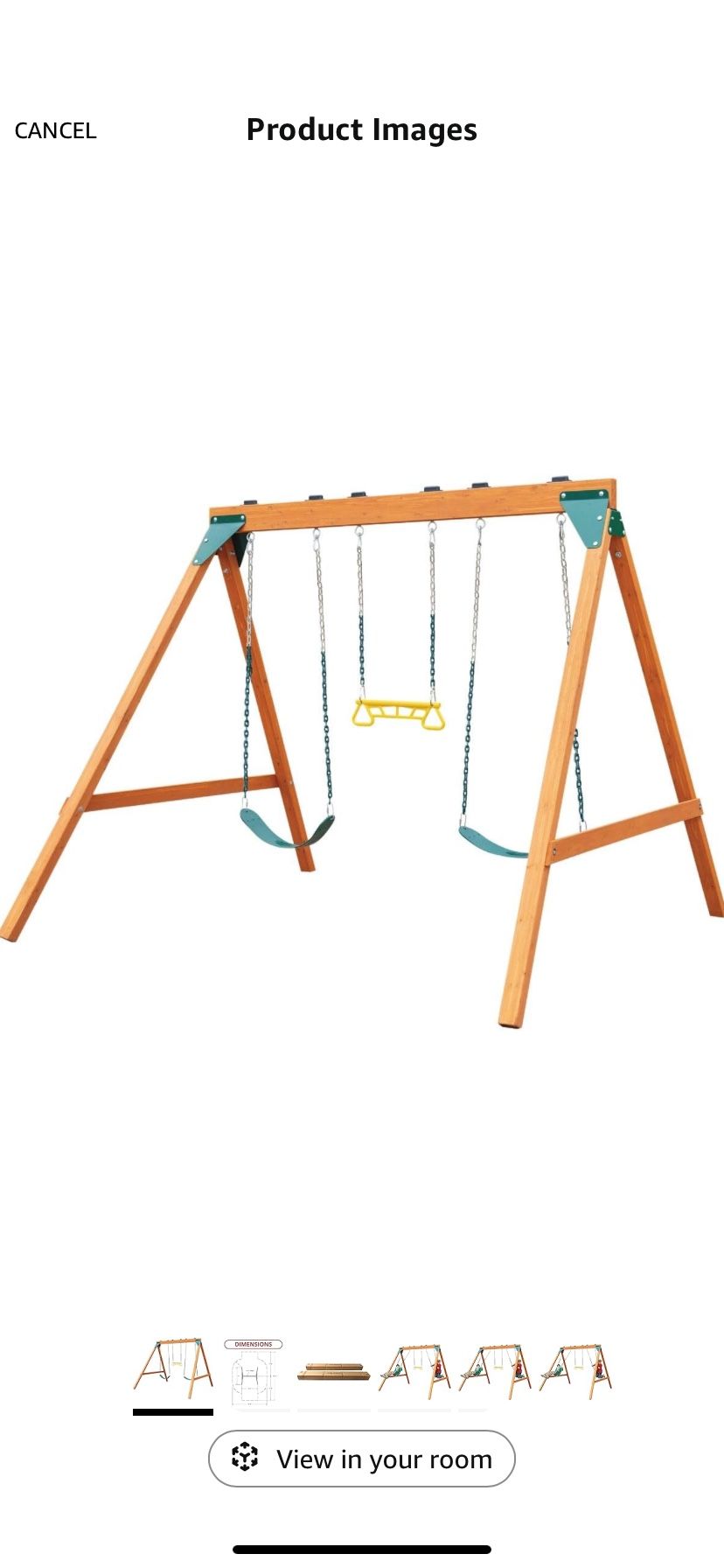 Wooden Swing Set