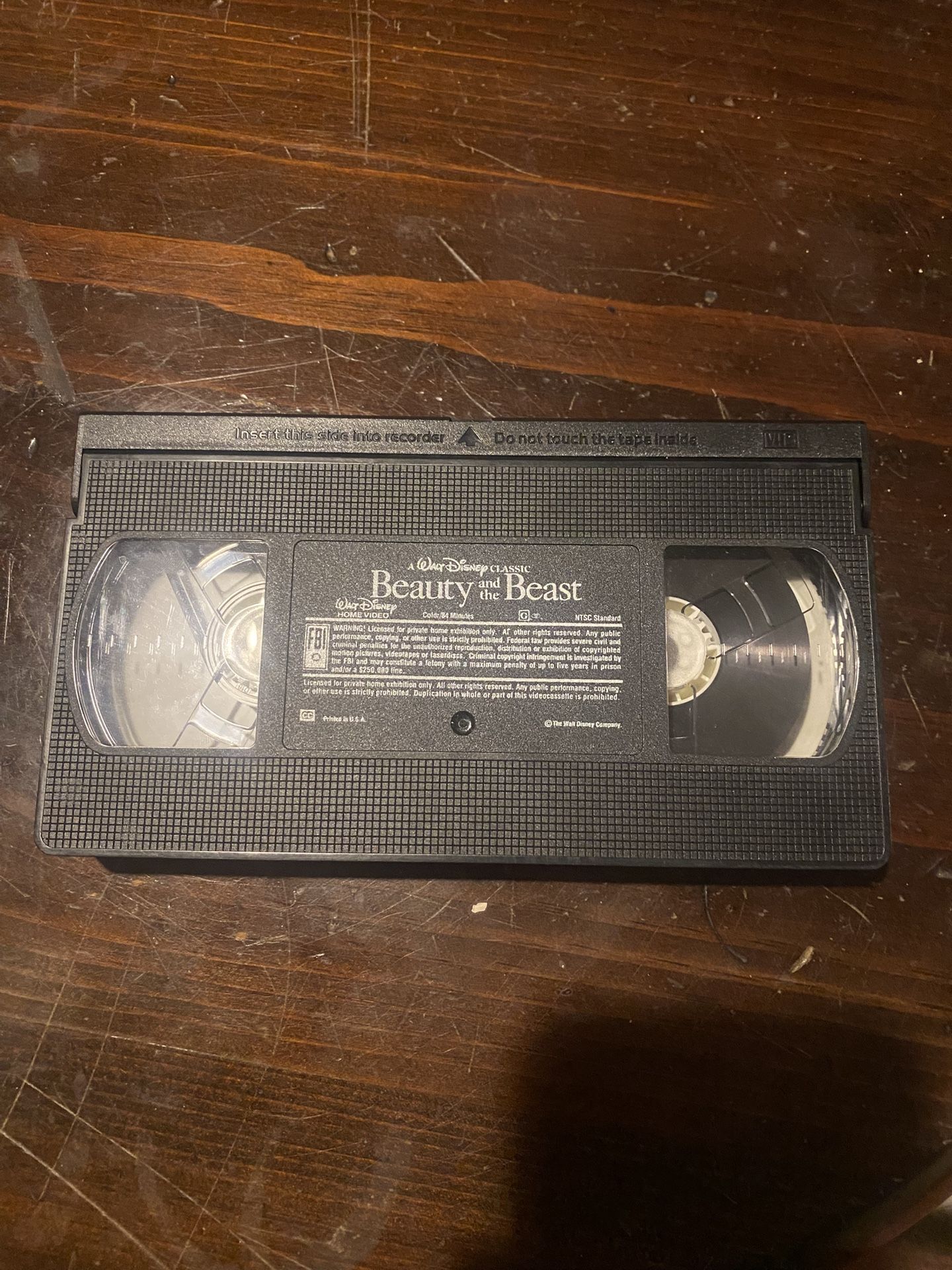 Beauty And The Beast Disney VHS Tape