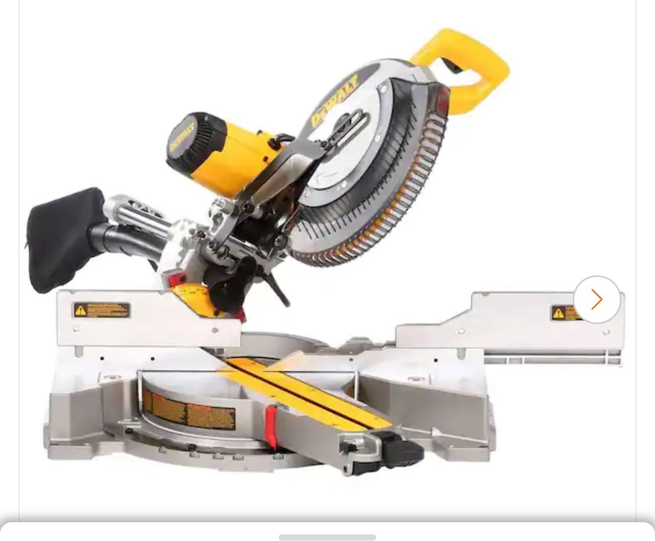Dewalt 12 In Miter saw DW780