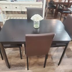 New 5 Piece Kitchen or Dining Set Brown / Black (New)