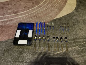 Cambridge Silverware ( 19 Pieces - 1 Fork Missing) Whit New Tray Utensils Holders