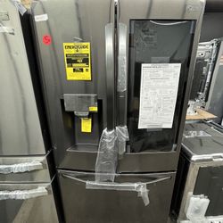 New Black Stainless LG French Door Insta View Refrigerator