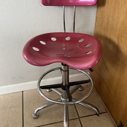 Pink Bar Stool