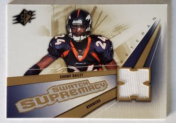 Champ Bailey 2006 SPx Swatch Supremacy Jersey Denver Broncos NFL