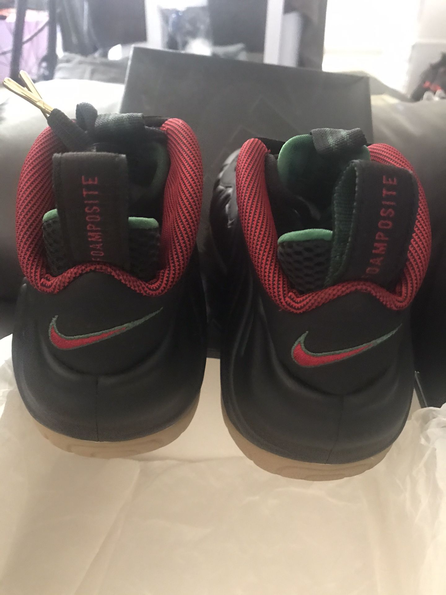Gucci foamposite size 8.5 very nice shoes asking 350$ serious buyer only