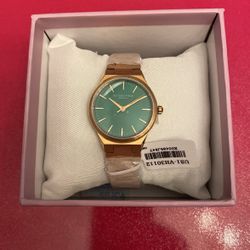 Victoria Hyde Green Face Rose Gold Watch