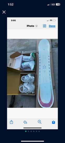 Snowboard Set- Size 6 Women