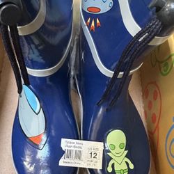 Kidorable Rain boots Kids Size 12  Space Alien