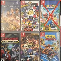 NINTENDO SWITCH GAMES - MAKE OFFER
