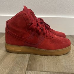 Nike Air Force 1 '07 LV8 High Gym Red Sz 12 Sku 806403-601