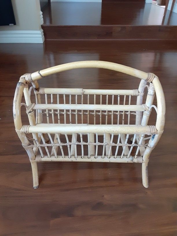 Rattan Magazine Rack