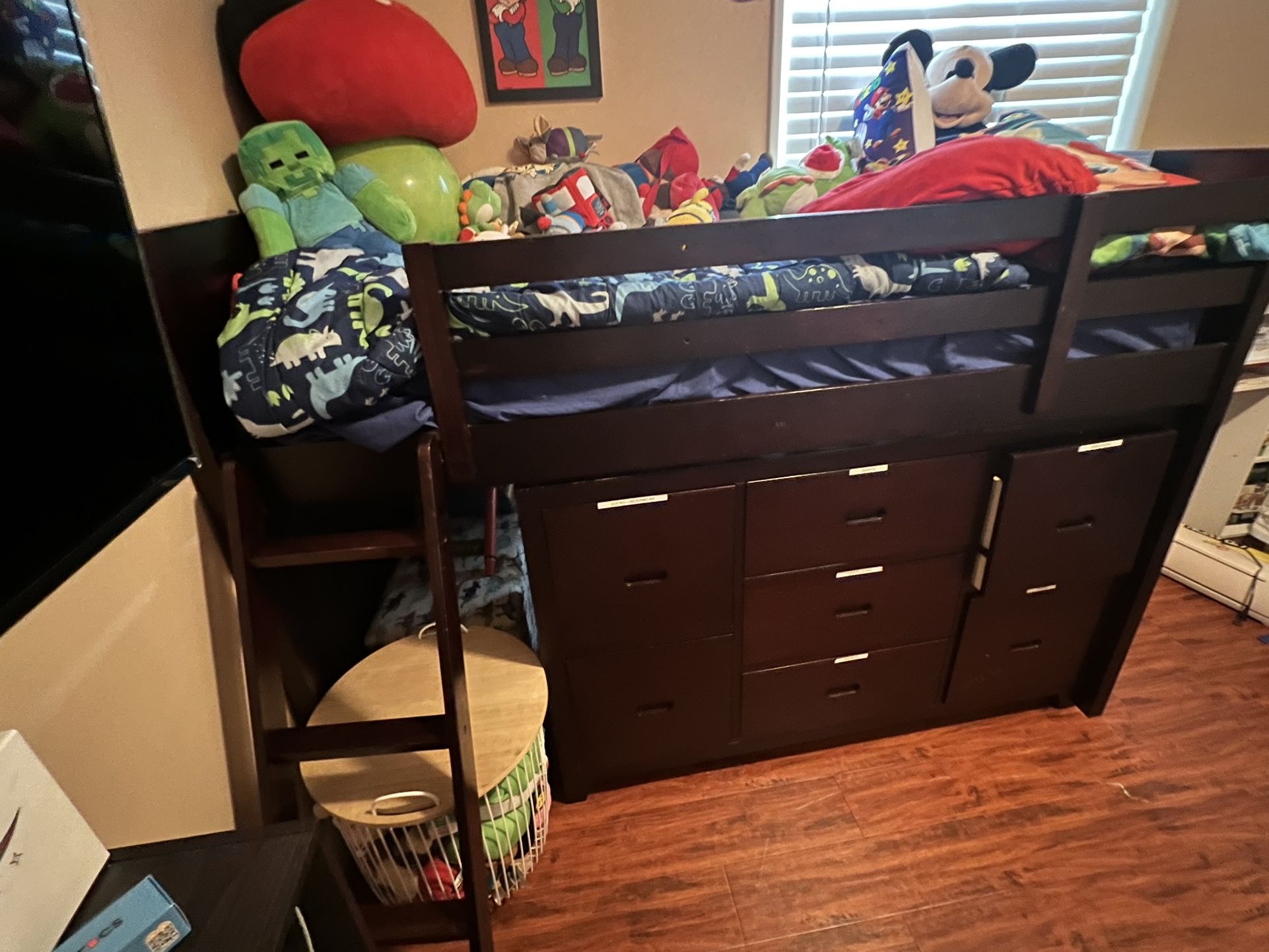Bunk Bed Removable Dresser
