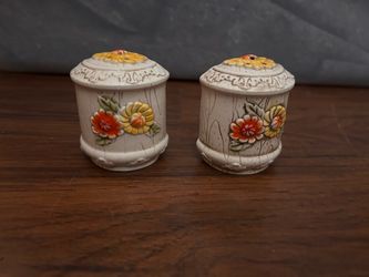 Ceramic Floral Salt and Pepper Shakers