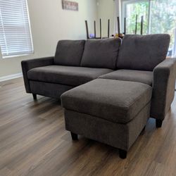 3 Seat Couch with Ottman | Good Condition | $100 OBO