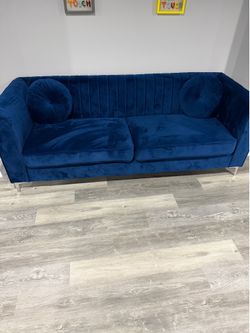 Deep Blue Fancy Couch