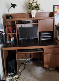 Office desk and printer stand