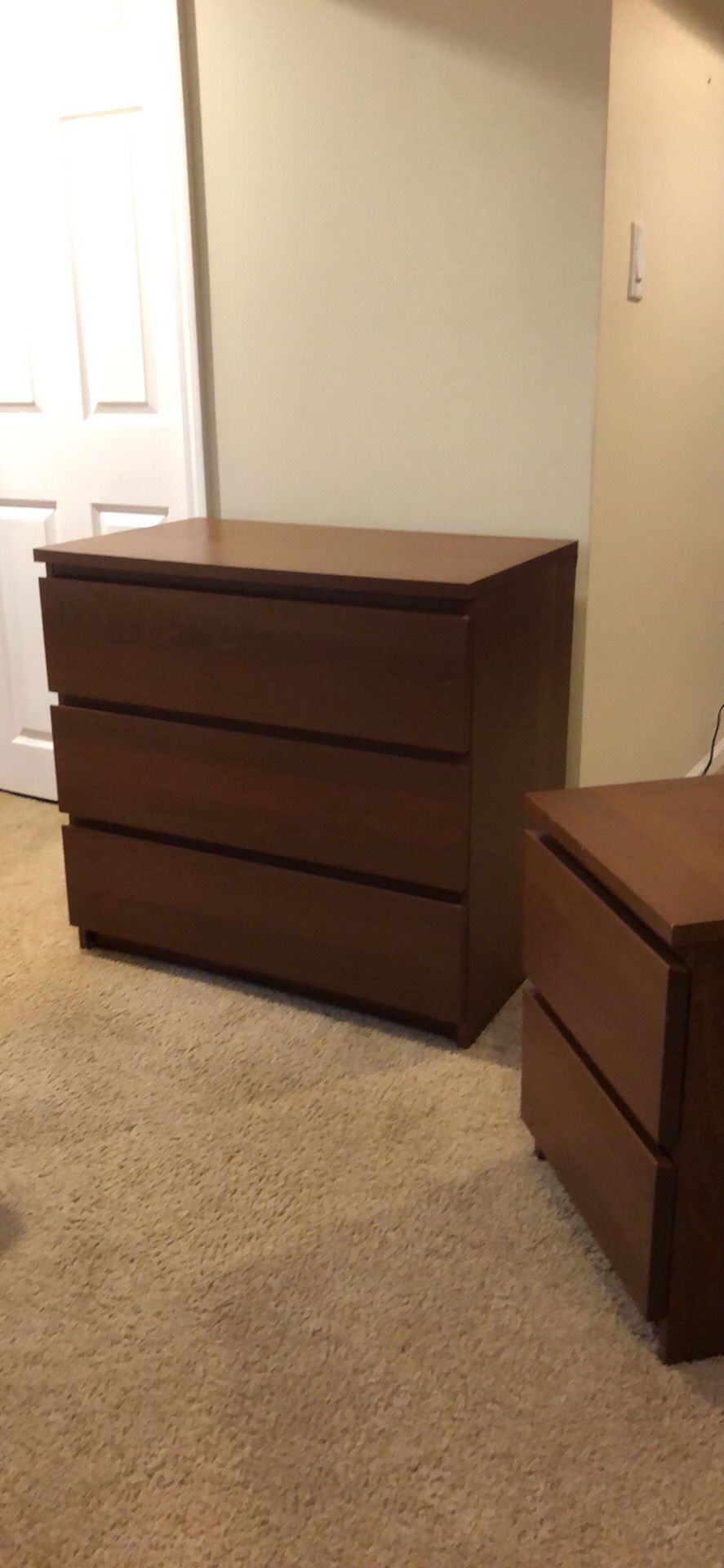 Dresser, nightstand, and chest bedroom set