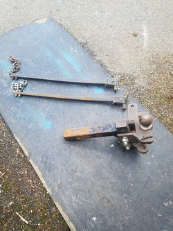 Hitch and weight distribution bars