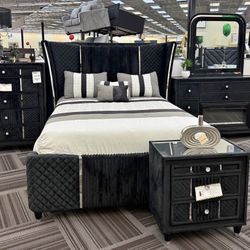 New 4pc Bedroom Set In Box Buy Now Pay Later $39 Down No Credit Needed 