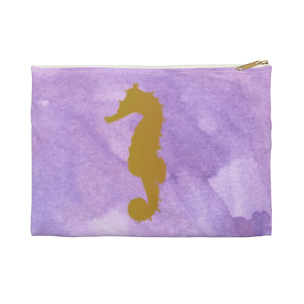 Fashion Accessory Pouch with SeahorseDesign - Strong Cases for Phones, Keys and more. 