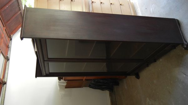 Antique China Cabinet Display Cabinet. Dark Walnut Glass Doors Claw Antique China cabinet display cabinet. Dark Walnut glass doors claw foot. Excellent condition (Antiques) in East Williston, NY - OfferUp - Antique China Cabinet Display Cabinet. Dark Walnut Glass Doors Claw