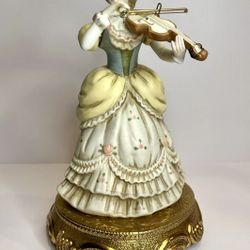 Vintage Capodimonte Porcelain Musical Figurine Sculptor SCHUBERT SERE