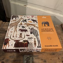 Crocodile Creek African Animals 750 Piece Puzzle NEW.