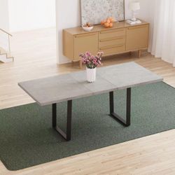 Dining Table Set for 6-8 People Kitchen Dining Room Table Set Extendable Wood Dining Table Home Kitchen Furniture