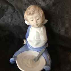 Lladro Boy And Girl Porcelain Figurines (2 Pieces!)