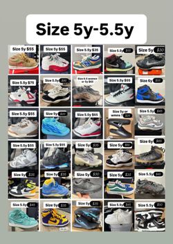 Jordan’s Nikes cheap deals sizes 5y & 5.5y
