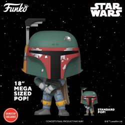 Funko Pop Boba Fett Mega Sized 18” Gamestop Exclusive 18in 18 Inches