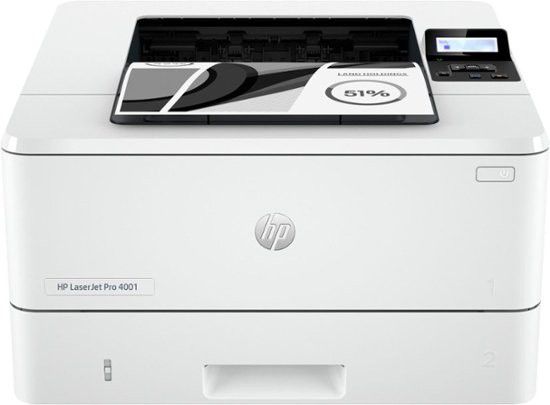 HP LaserJet Pro 4001dw Laser Printer Black And White Mobile Print Up to 80 000