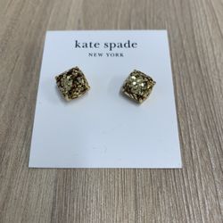 Kate Spade Gold Plated Earrings Nwt 
