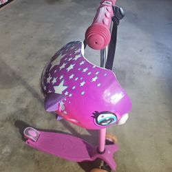 Scooter with helmet for kids