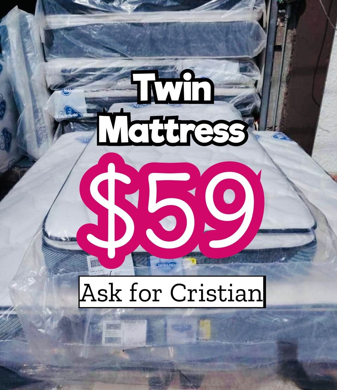 New mattresses Twin mattress Colchon individual Colchones nuevos Twin beds Camas twin