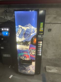 Soda vending machine .